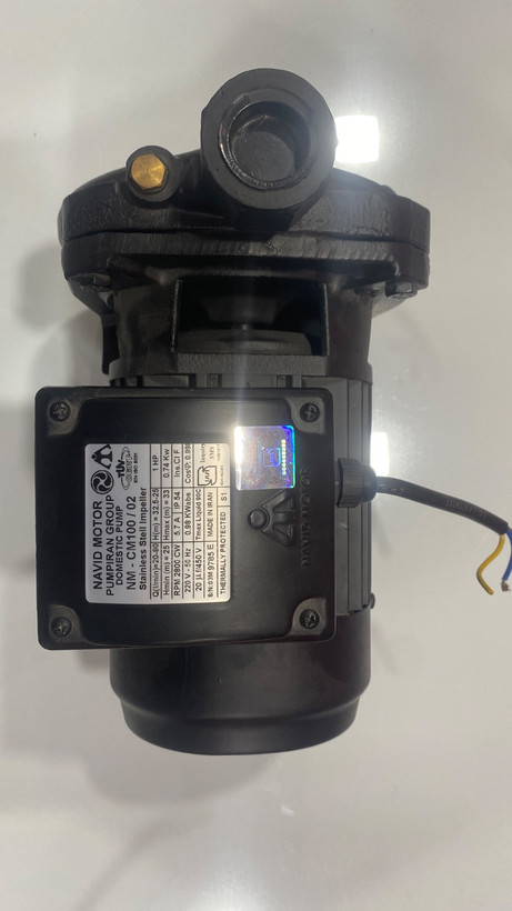 پمپ آب خانگی برند نوید موتور مدل CM100 /1 HP بشقابی